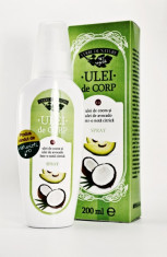 Ulei de corp cu ulei de cocos si ulei de avocado (nota citrica) 200 ml foto