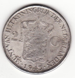 REPLICA- MONEDA 2 1/2 GULDENI 1943 INDIILE OLANDEZE DE EST - KM#331