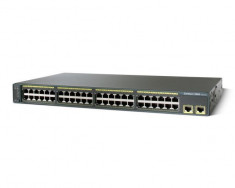 Switch Cisco WS-C2960-48TT-L, 48 porturi RJ-45 10/100, 2x 10/100/1000 uplink foto