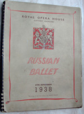 RUSSIAN BALLET 1938/ROYAL OPERA HOUSE, desene Andre Derain/Pierre Roy/Joan Miro+ foto
