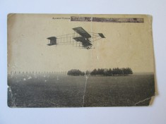 RARISIMA!INVITATIE DESCHIDERE I AERODROM/SCOALA PILOTI DIN ROMANIA M.CERKEZ 1911 foto