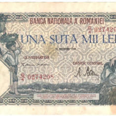 SV * Romania 100000 / 100.000 LEI 1946 , 20 decembrie XF+