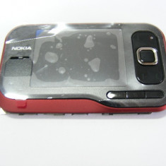 Carcasa Nokia 6760s (Banda+Fata+LCD) Rosu Original