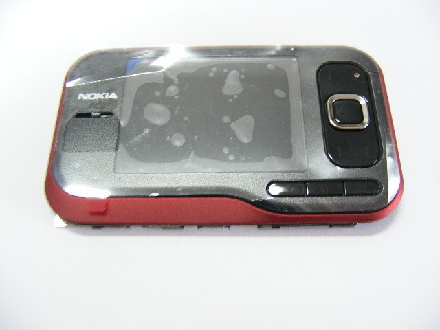 Carcasa Nokia 6760s (Banda+Fata+LCD) Rosu Original