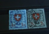 ELVETIA 1938 - UZUALE, TIMBRE STAMPILATE, PT7