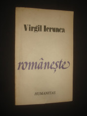 VIRGIL IERUNCA - ROMANESTE foto