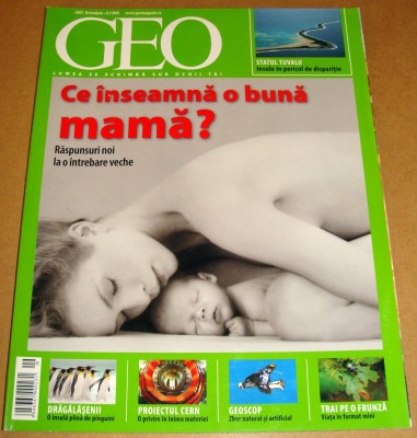 Revista GEO - Octombrie 2007 foto