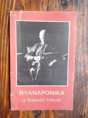 Nyanaponika a farewell tribute foto