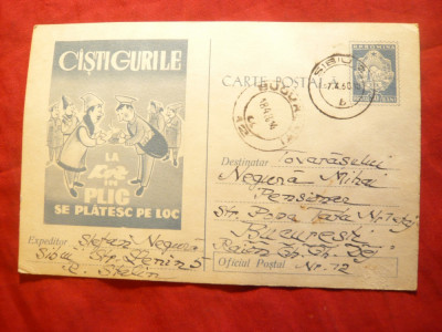 Carte Postala Loz in Plic 1960 ,desen puisor pe spate foto