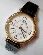 M Watch Patent Mondaine Watch Ltd Switzerland M7603 800, placat cu aur foto