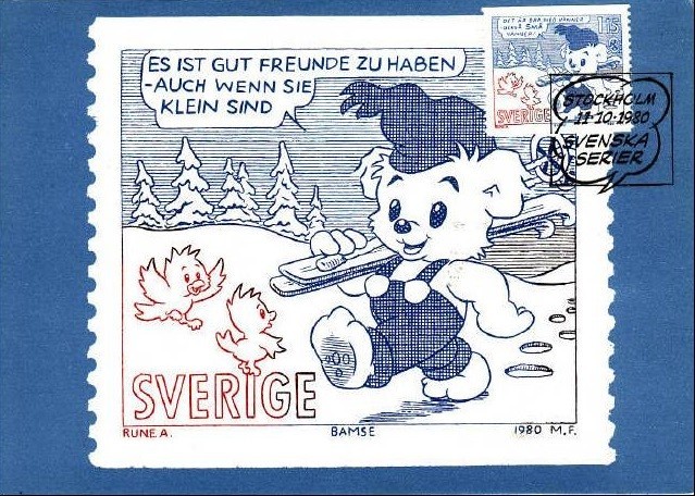 3576 - Suedia 1980 - carte maxima