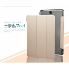 Husa Usams Uview Series Samsung Galaxy Tab A 9.7, T555 Gold/Alba foto