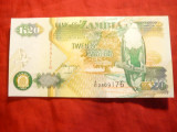 Bancnota 20 K Zambia 1992 cal.necirculat