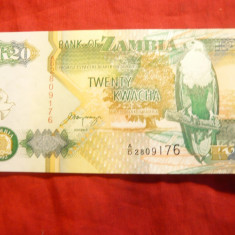 Bancnota 20 K Zambia 1992 cal.necirculat