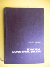 STATICA CONSTRUCTIILOR Alexandru Gheorghiu foto