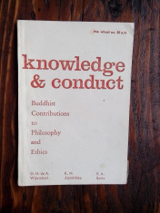 Knowledge &amp;amp; Conduct - Buddhist contributions to philosophy and ethics foto