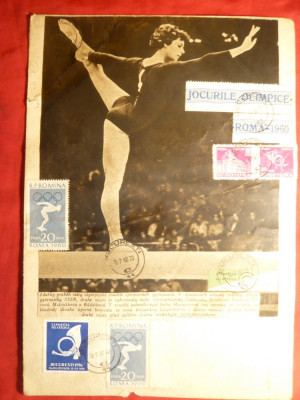 Plic mare- Jocurile Olimpice Roma 1960 -Gimnastica foto