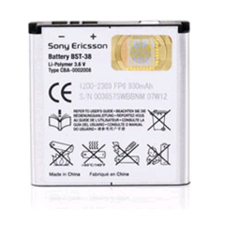 Acumulator Sony Ericsson BST-38 (930mA) Original Swap