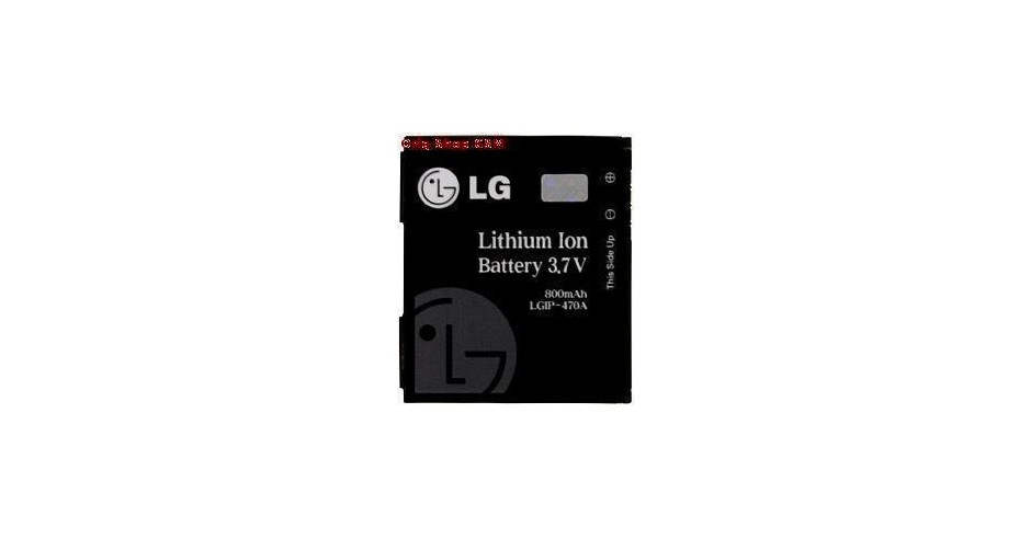 Batteria Ricaricabile 800mAh Per LG Shine KG70, KE970: LGIP-470A, SBPL0085702, SPPL0085706