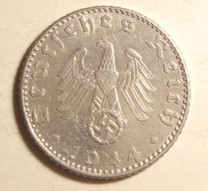 GERMANIA NAZISTA 50 FENINGI 1944 G / RARITATE