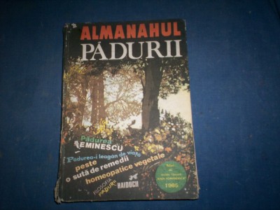 ALMANAHUL PADURII ,ANUL 1985 . foto