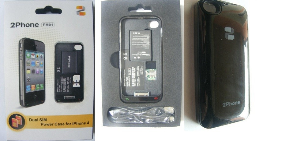 Baterie Externa iPhone 4 FM-01A Dual SIM negru | Okazii.ro