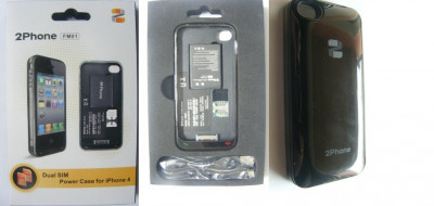 Baterie Externa iPhone 4 FM-01A Dual SIM negru foto