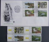 VENDA 1981 - LACURI SI CASCADE, 4 VALORI NEOBLIT SI 1 FDC OBLITERAT - AS 071