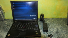 Laptop core 2 duo Lenovo t61 aspect ca nou 2gb ram wireless windows 7 foto