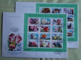 FDC ROMANIA 50 % - Fauna si Flora Blocuri - nr. lista 1187, Romania de la 1950