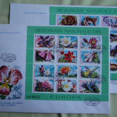 FDC ROMANIA 50 % - Fauna si Flora Blocuri - nr. lista 1187