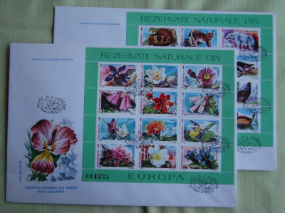 FDC ROMANIA 50 % - Fauna si Flora Blocuri - nr. lista 1187 foto