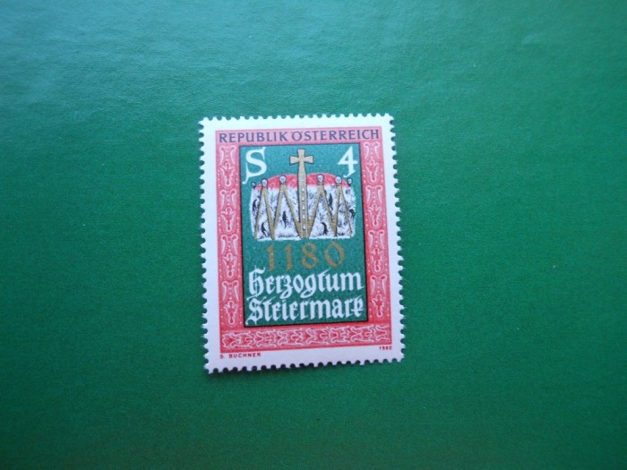 HOPCT AUSTRIA 800 ANI STATUT ORASUL STYRIE 1980 - 1 VAL --MNH 430 S