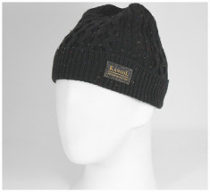 Caciula Kangol Knep Cable Negru (Masura : Universala) - Cod 1360 foto