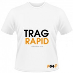 Tricou Trag Rapid Alb - XXL foto