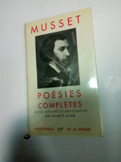 ALFRED DE MUSSET- POESIES COMPLETES - din seria Bibliotheque de la Pleiade foto