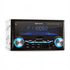 Auna MD-202 radio auto USB Inregistrare radio SD MP3 3 culori 4x75W Line-Out foto