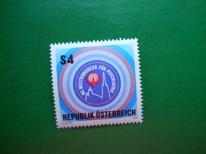 HOPCT AUSTRIA AL 7 LEA CONGRES MONDIAL PSIHIATRIE 1983 - 1 VAL --MNH 476
