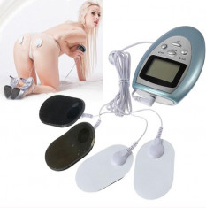 Electrostimulator Muschi Relaxare Shock Therapy Electro Sex Kit Masaj 4 Pads LCD foto