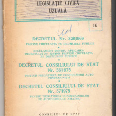 (C6584) DECRETUL 328/1966, 56/1975, 57/1975 PT. PREGATIREA CONDUCATORILOR....