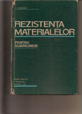 Rezisten?a Materialelor pentru subingineri, I. Tudose foto