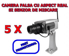 Set 5 bucati Camera video falsa de Supraveghere Wireless Dummy foto