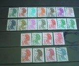 FRANTA 1982/83 &ndash; PICTURA DELACROIX, serie stampilata DEPARAIATA, LOT114