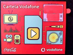 CARTELA VODAFONE 3G COCA COLA EDITIA 2013 -COMPATIBIL PENTRU IPHONE CU GEVEY foto