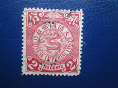 TIMBRE STRAINE CHINA DRAGON PERFORAT foto