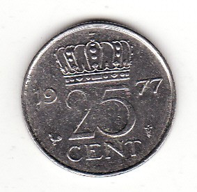 Olanda 25 centi 1977 - Juliana