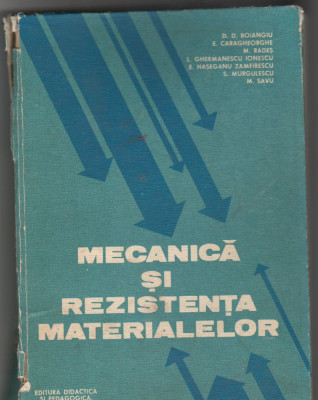 (C6562) D.D. BOIANGIU - MECANICA SI REZISTENTA MATERIALELOR foto