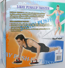 Aparat multifunctional pentru flotari si mobilitate - Twister Push Up - Nou foto