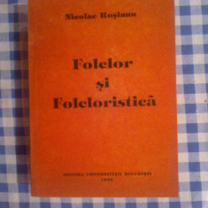 e1 Folclor si folcloristica - Nicolae Rosianu