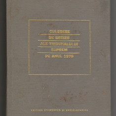 (C6566) DECIZII ALE TRIBUNALULUI SUPREM PE ANUL 1979